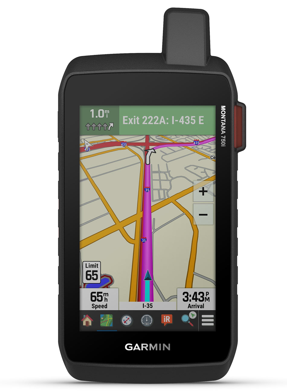 Garmin Montana 750i Handheld GPS Black Li-ion Rechargeable Bluetooth ANT+ inReach Satellite SOS