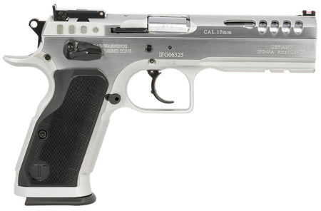 Tanfoglio IFG Defiant Stock Master 10mm Auto 13+1, 4.75in Hard Chrome Steel Barrel & Aluminum Grip