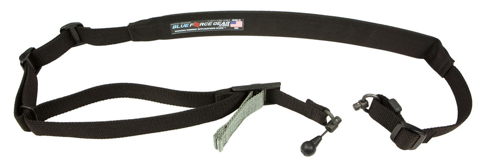 Blue Force Gear Vickers 221 Sling Black Cordura Padded 1-2 Point AR Platform RED Swivel