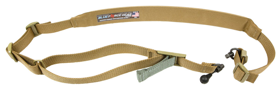Blue Force Gear Vickers 221 Convertible One-Two Point Padded Sling Coyote Tan Cordura AR