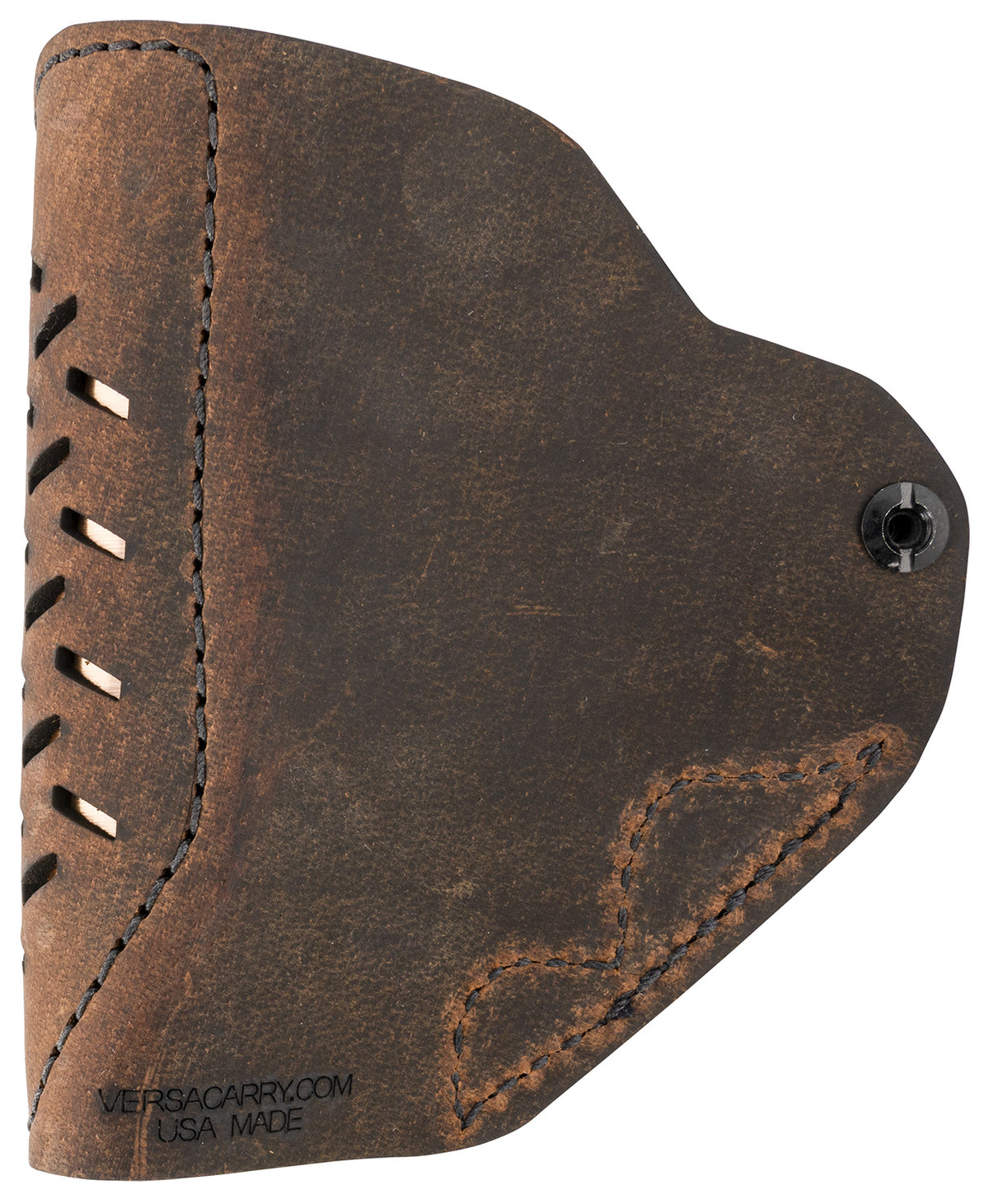 Versacarry Revolver IWB Holster Distressed Brown Leather Belt Clip Fits Ruger LCR Right Hand