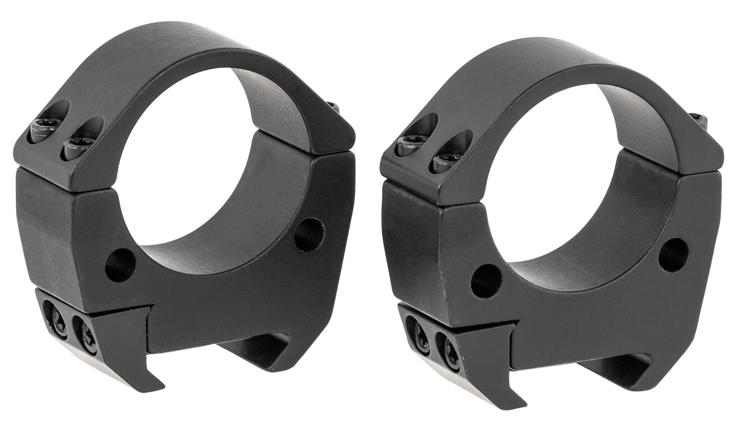 Talley TMS30M 30mm Medium Picatinny Scope Rings Black Anodized Aluminum 0 MOA