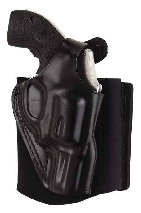 Galco AG870RB Ankle Glove Right Hand Ankle Holster - Black Leather, Hook & Loop, Sig P365/P365XL, Up to 13" Ankle