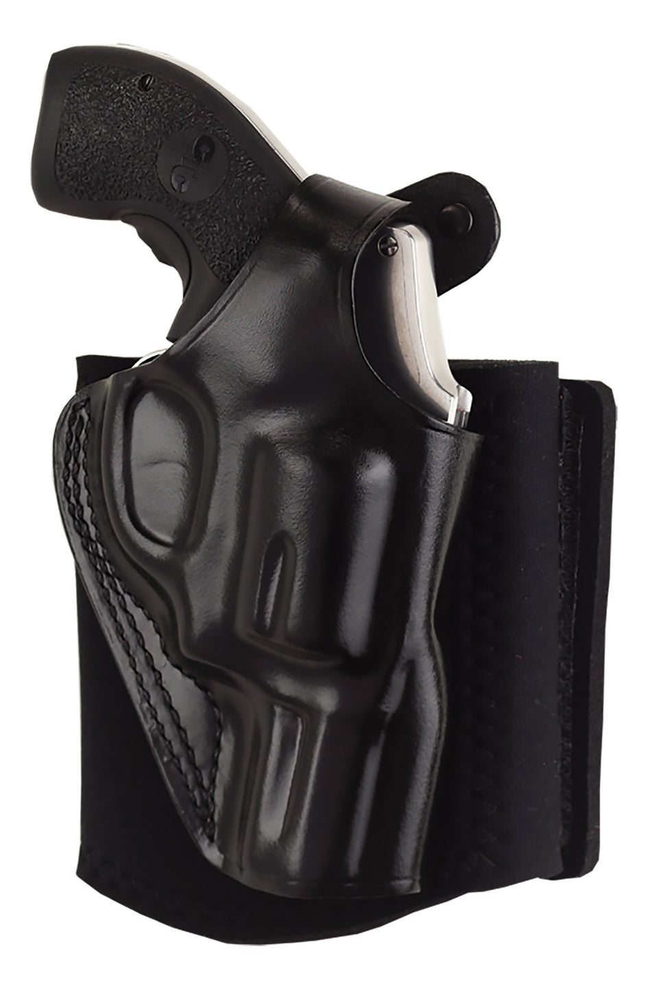 Galco AG870RB Ankle Glove Right Hand Ankle Holster - Black Leather, Hook & Loop, Sig P365/P365XL, Up to 13" Ankle