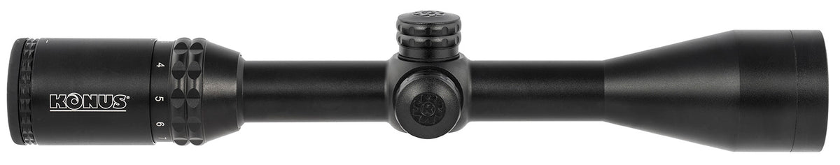 Konus 7279 KonusPro 275 Black 3-10x44mm 1" Tube Dual Illuminated Blue/Red Ballistic 275 Dot Reticle Muzzleloader