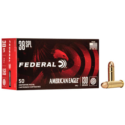 American Eagle .38 Special AE38K 029465091903 Full Metal Jacket FMJ 130 Grain
