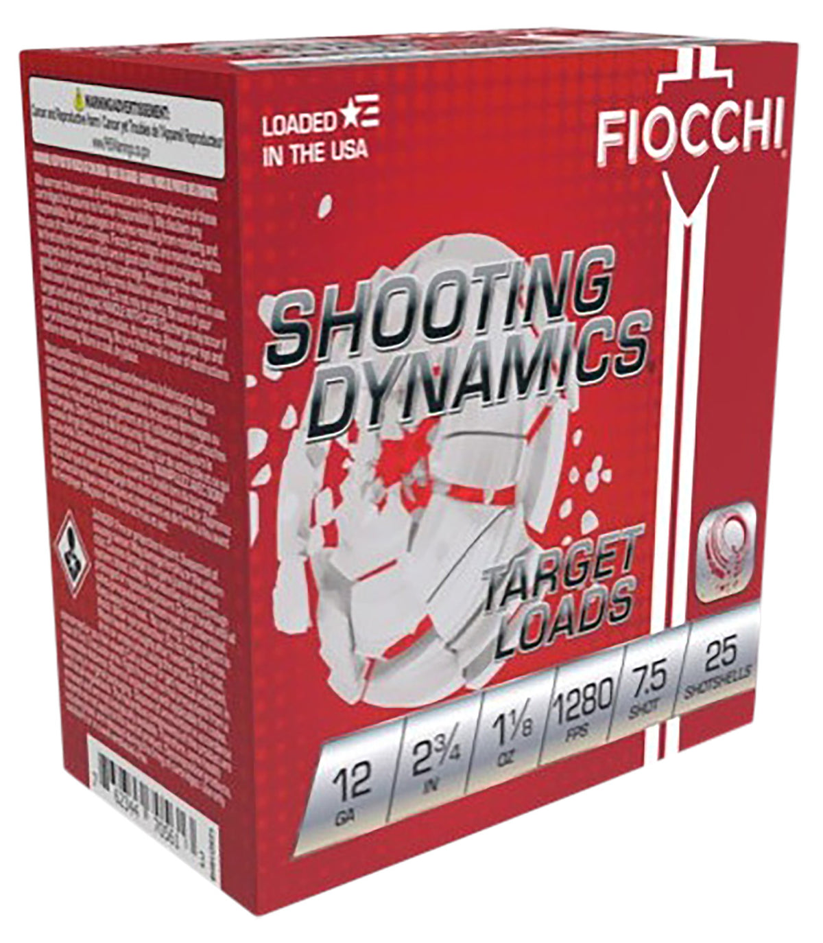 Fiocchi 12 Gauge Shotgun Shells Shooting Dynamics #8 1-1/8 oz 2.75 in