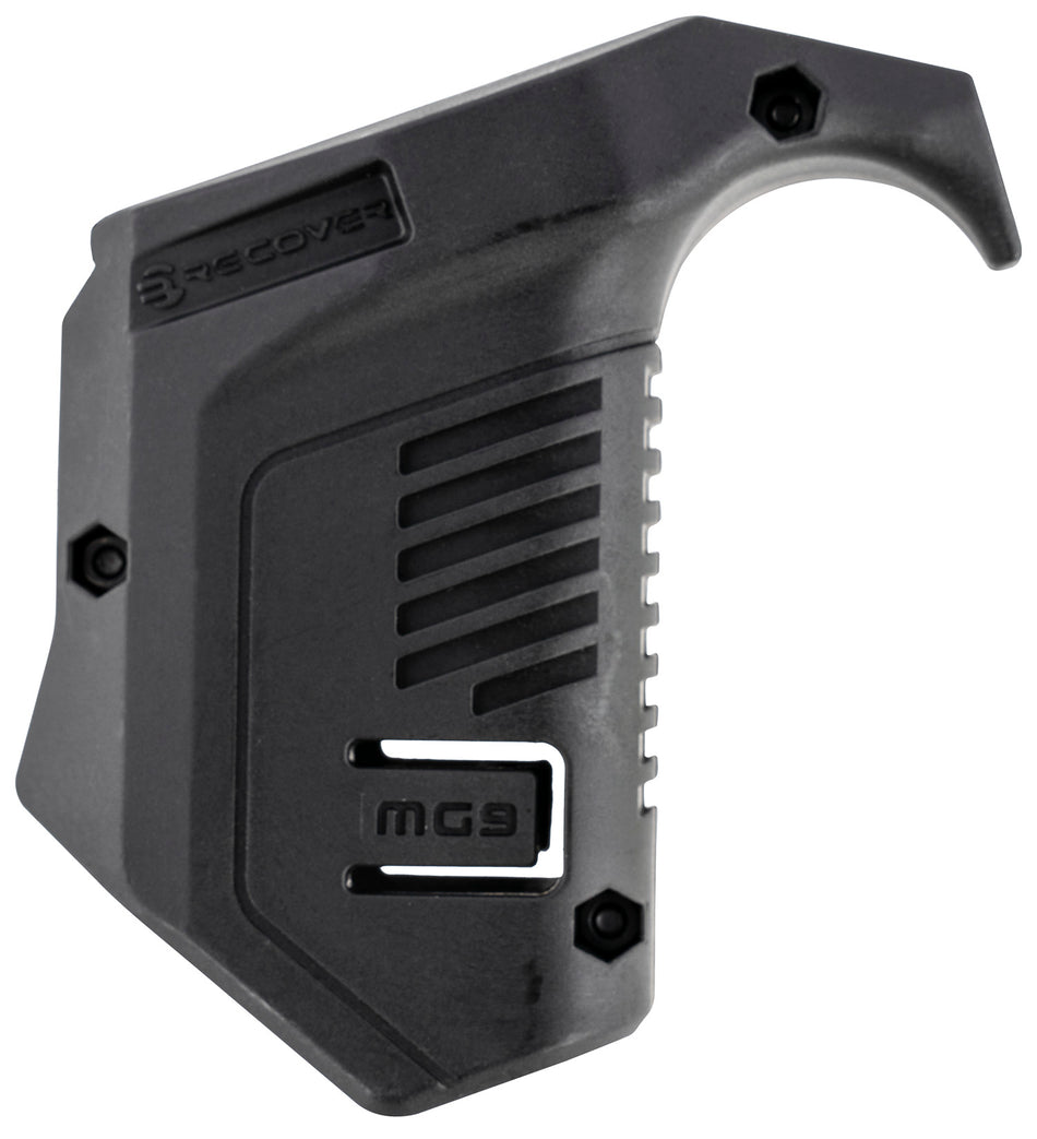 Recover Tactical MG9 Black Polymer Angled Magazine Pouch Picatinny Rail Compatible with Glock