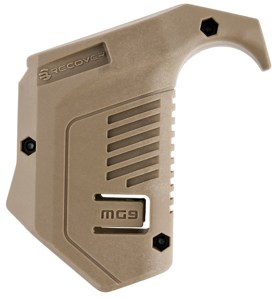 Recover Tactical MG9-02 Tan Polymer Angled Magazine Pouch Picatinny Rail Compatible with Glock