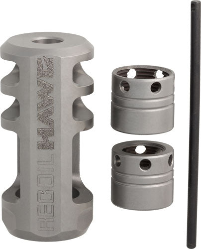 Browning Recoil Hawg Silver Muzzle Brake with Collars and Installation Tool
