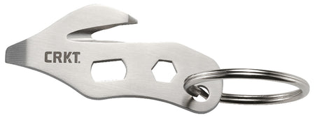 CRKT K.E.R.T. 2055 Silver Keyring Emergency Rescue Tool Fixed 2.48" Stainless Blade