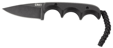 CRKT Minimalist 2384K 2.16" Fixed Drop Point Black Stonewashed Stainless Blade with Sheath