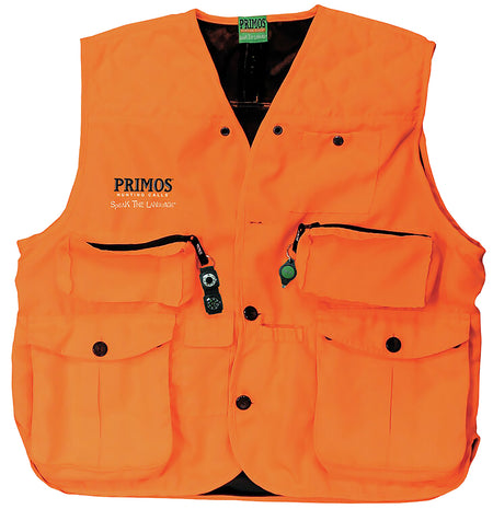 Primos GunHunter's Vest Size Large Blaze Orange LED Light and Compass