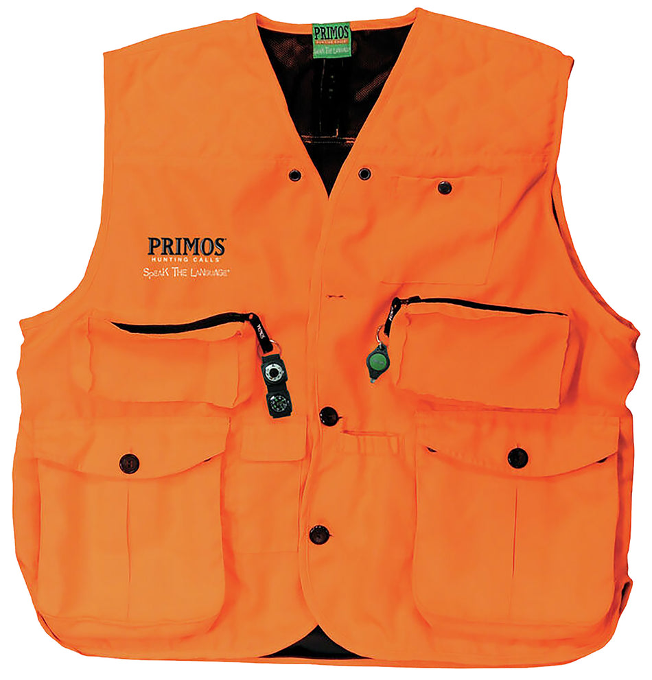 Primos GunHunter's Vest Size 3XL Blaze Orange LED Light and Compass
