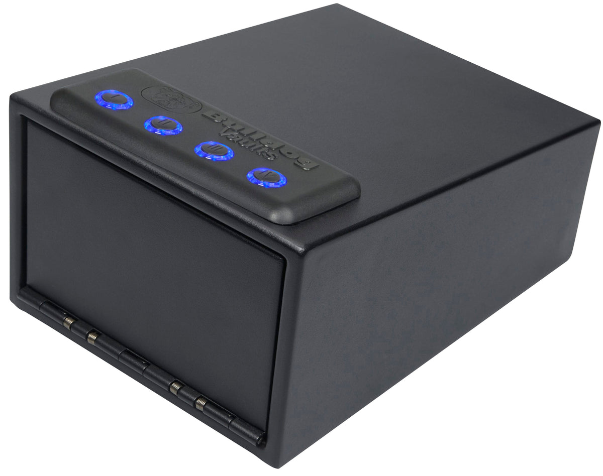 Bulldog BD4030L Magnum LED Quick-Access Firearm Vault Code/Key Entry Black Powder Coated Steel