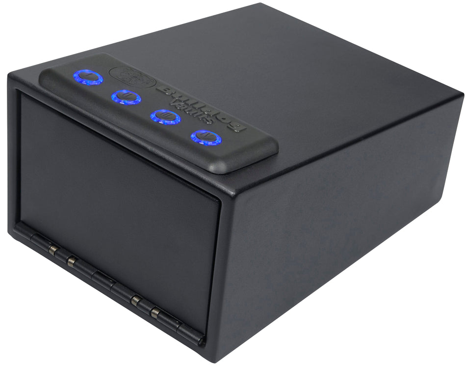 Bulldog BD4030L Magnum LED Quick-Access Firearm Vault Code/Key Entry Black Powder Coated Steel