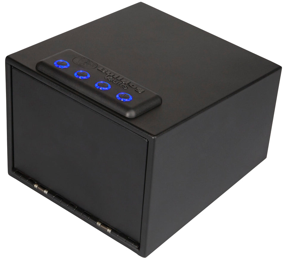 Bulldog BD4040L Magnum LED Quick-Access Pistol Vault Code/Key Entry Black Powder Coated Steel