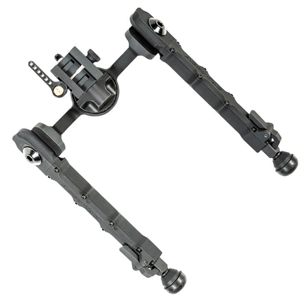 Accu-Tac FC-5 G2 Picatinny Bipod 6 to 10.60 Inch Black Anodized Aluminum with Steel Feet