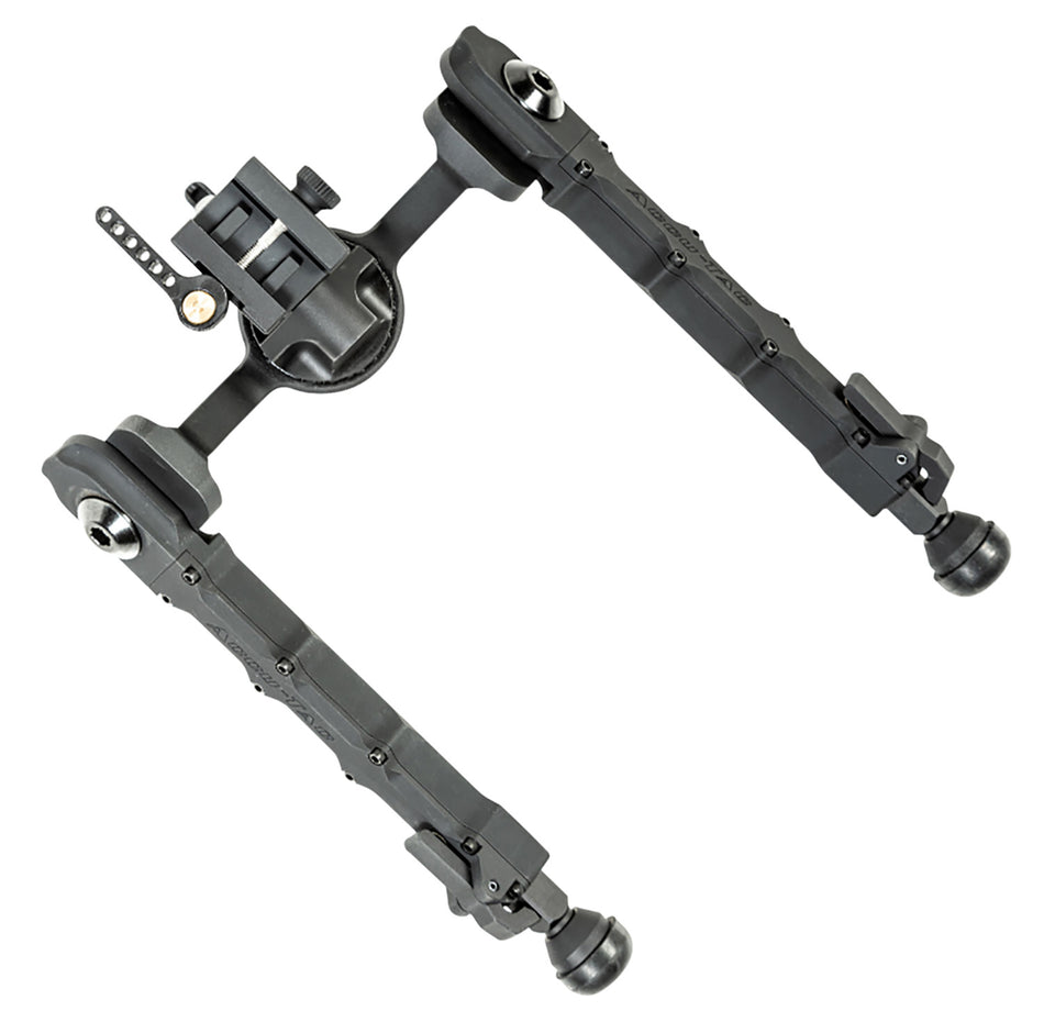 Accu-Tac FC-5 G2 Picatinny Bipod 6 to 10.60 Inch Black Anodized Aluminum with Steel Feet