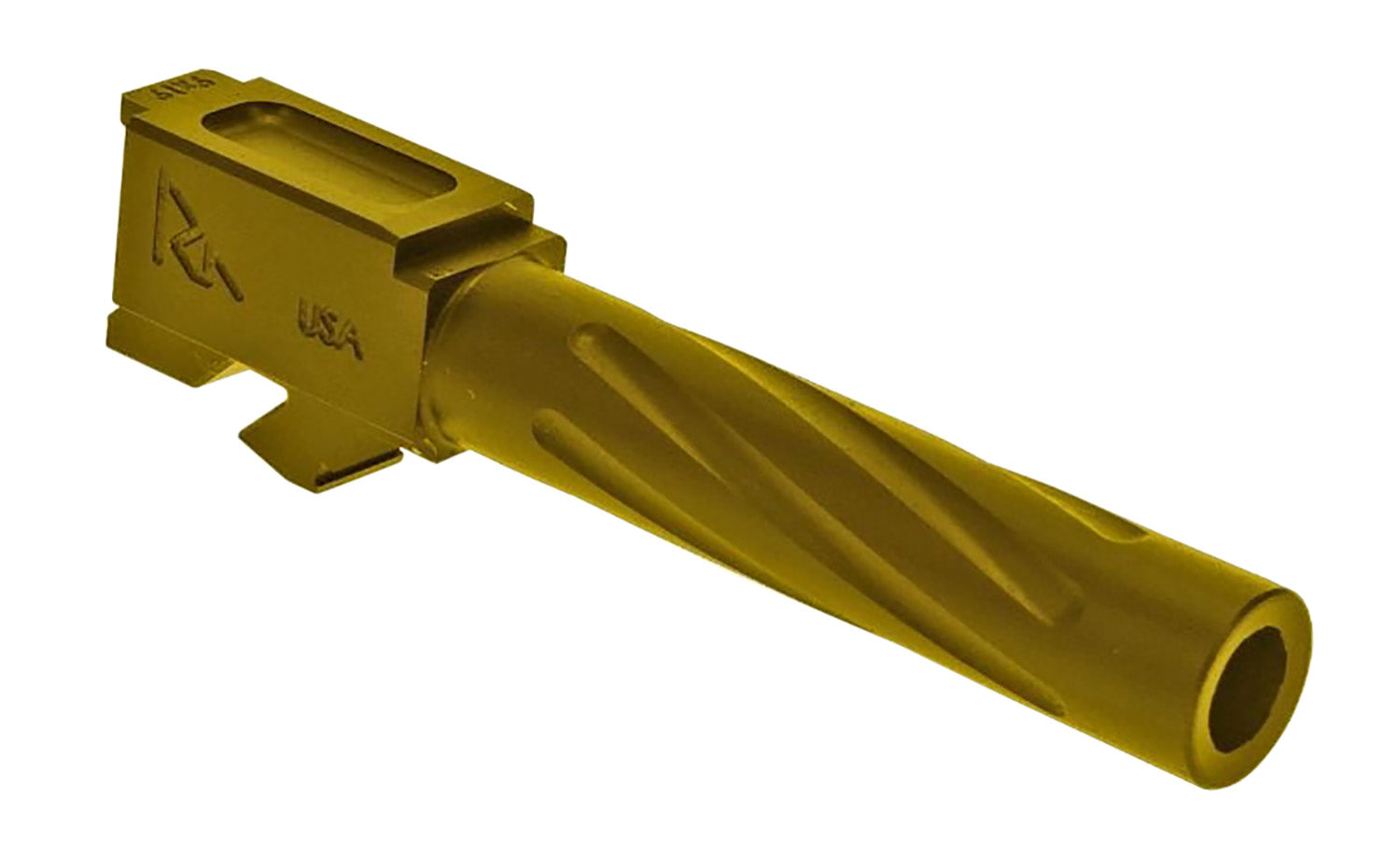 Rival Arms Precision V1 Drop-In Barrel 9mm Luger 4.49" Gold PVD Stainless Steel Glock 17 Gen3-4