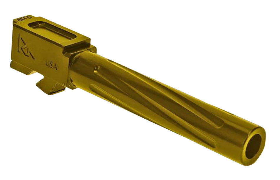 Rival Arms Precision V1 Drop-In Barrel 9mm Luger 4.49" Gold PVD Stainless Steel Glock 17 Gen5