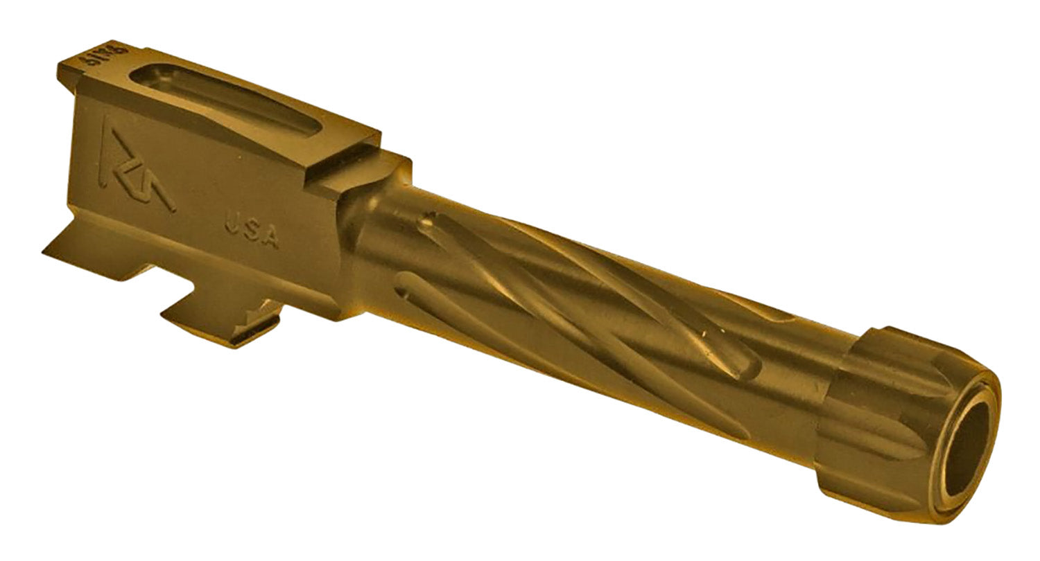 Rival Arms RA20G302E 9mm Luger Precision Drop-In Barrel 3.41" Gold PVD Finish Glock 43