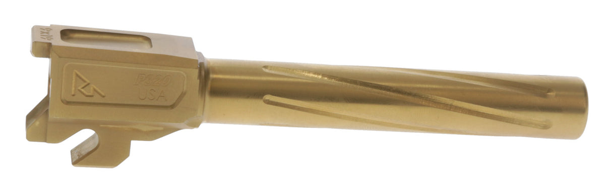 Rival Arms RA20P401E 9mm Luger Match-Grade Drop-In Barrel 3.90" Gold PVD Sig P320 Full Size