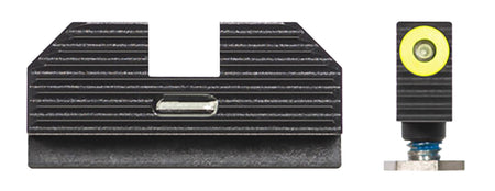 Night Fision Costa Ludus Tritium Night Sights for Glock 17/19/22/23 – Yellow Front & Tritium Bar Rear (GLK001010YGXG)