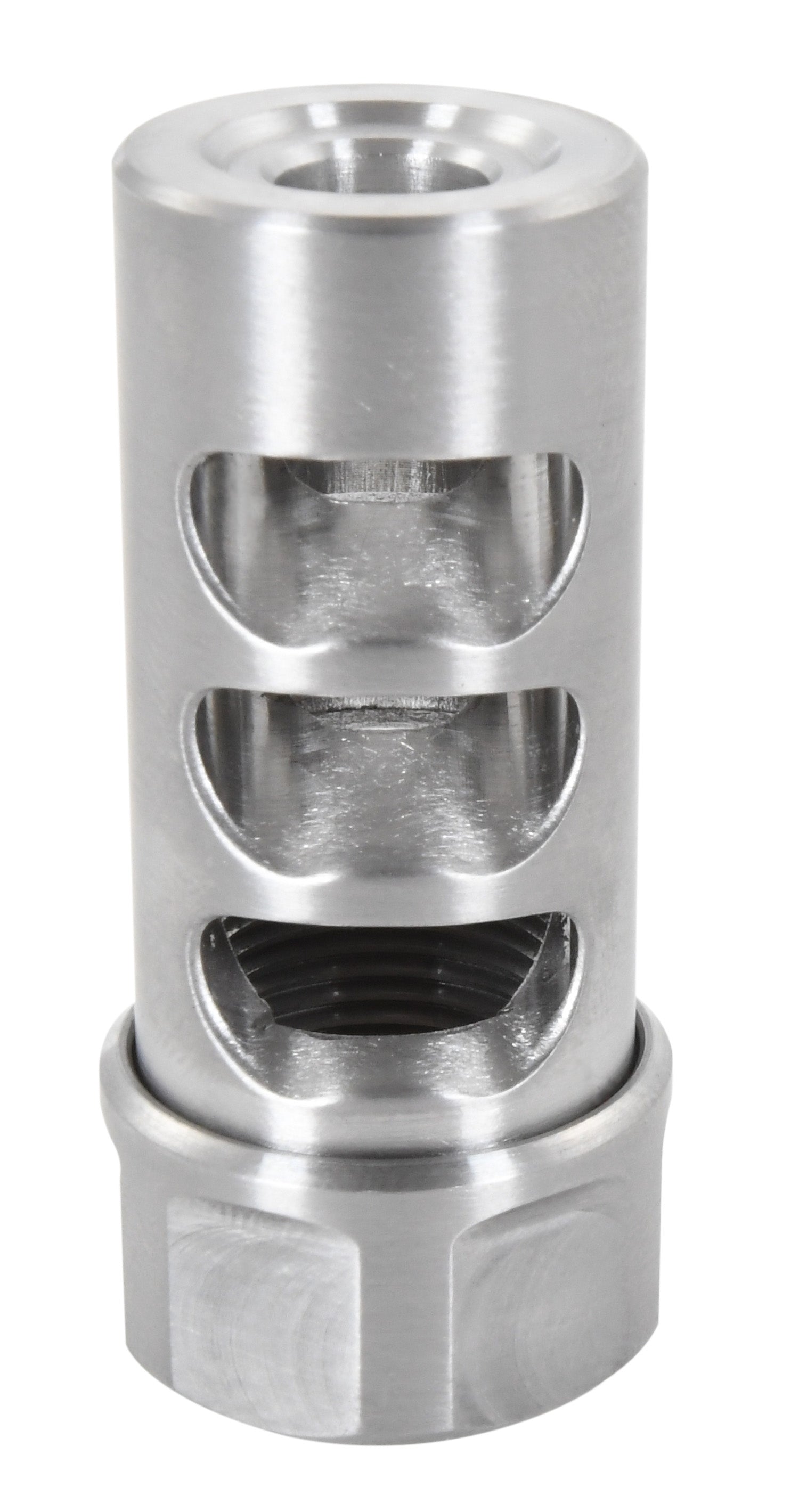 American Precision Arms Gen 2 Micro Bastard Brake SS 1/2"-28 Threads 30 Cal AR-Platform 1.86" OAL
