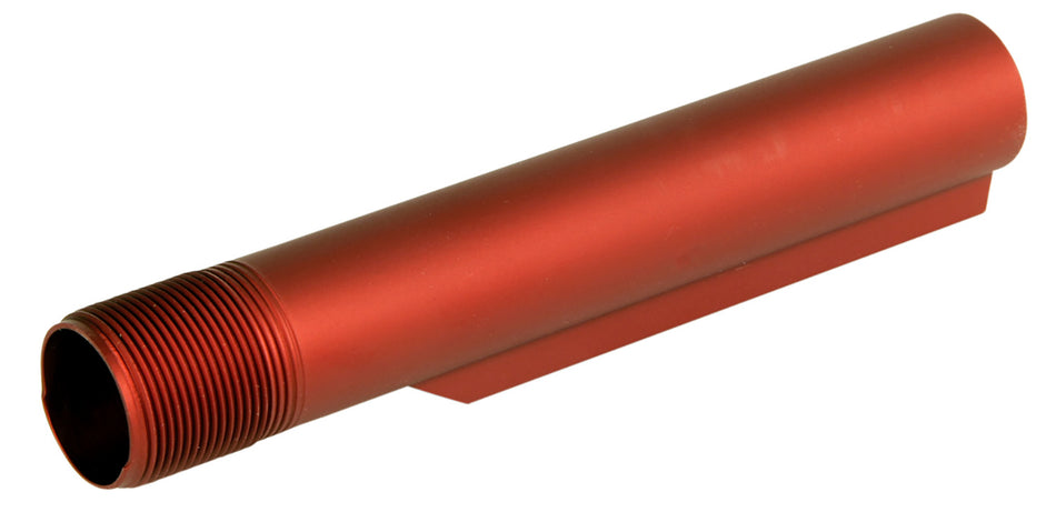 LBE Unlimited MBUF002RED AR-15 Red Mil-Spec 6 Position Buffer Tube