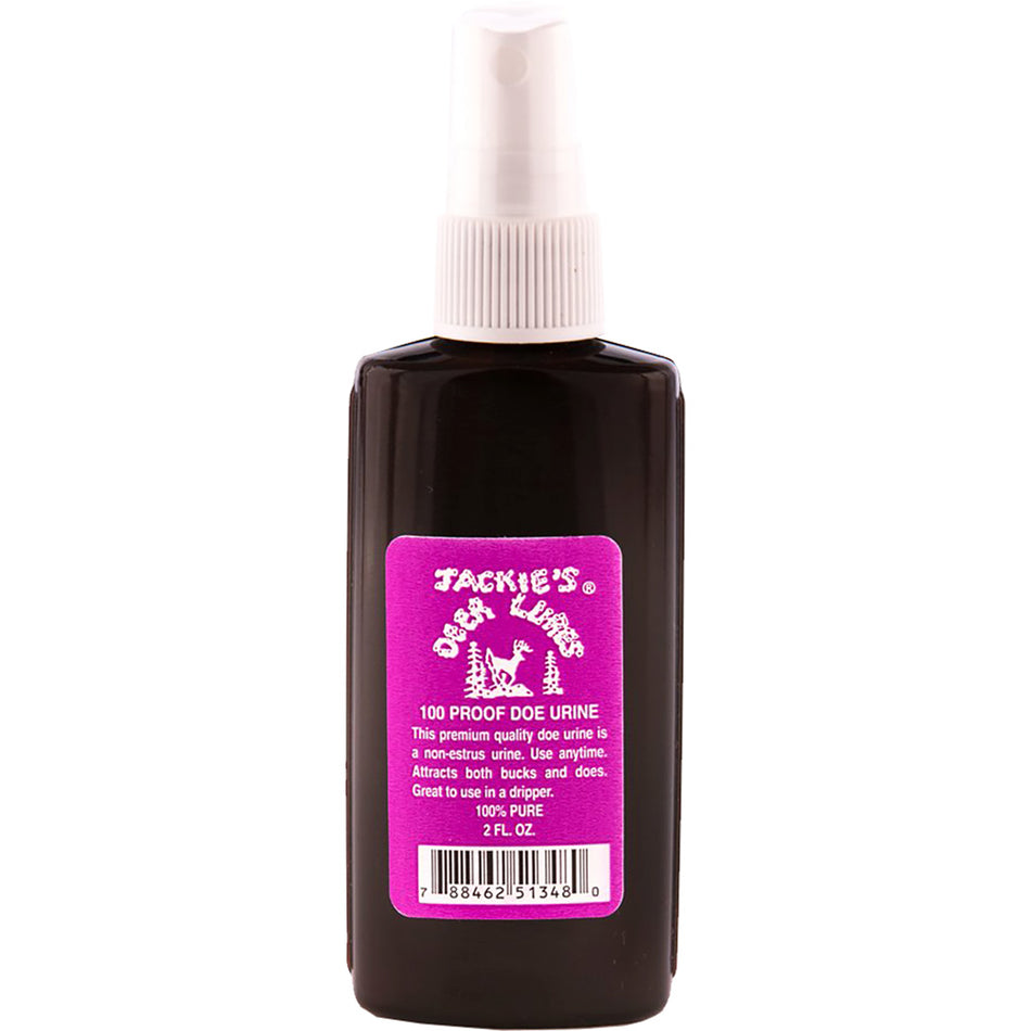 Jackie's 100 Proof Pure Doe Urine Curiosity Scent with Sprayer 2 oz.