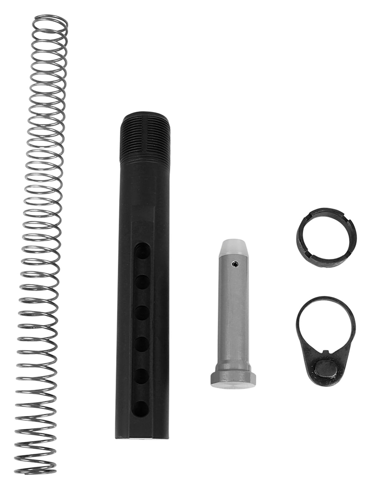 LBE Unlimited AR-15 6-Position Mil-Spec Buffer Tube Kit Black