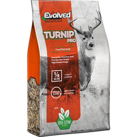 Evolved ProGro Coated Annual Turnip Deer Attractant Seed 2.5 lb.
