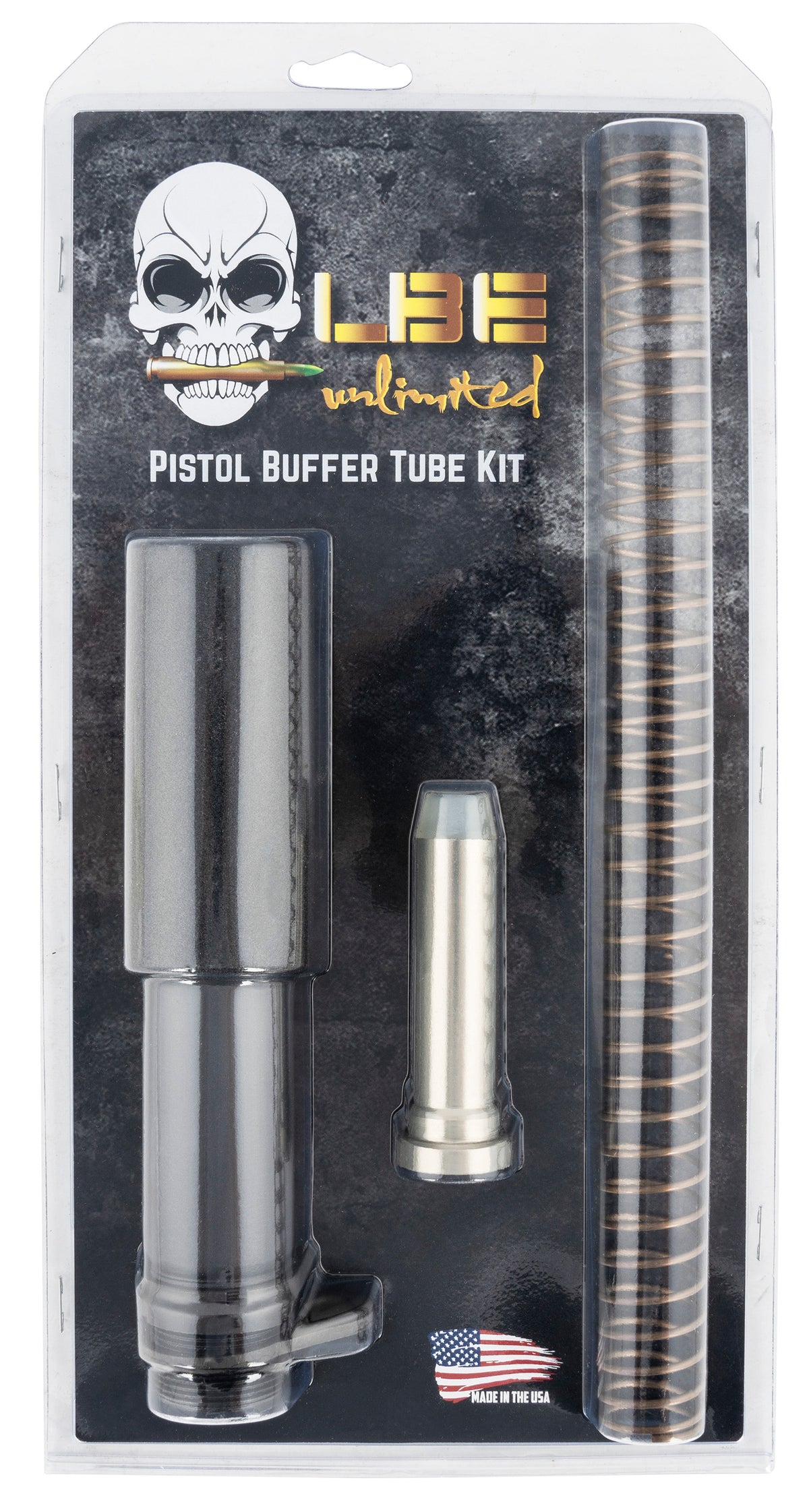 LBE Unlimited AR-Platform Pistol Buffer Tube Kit Gray Finish