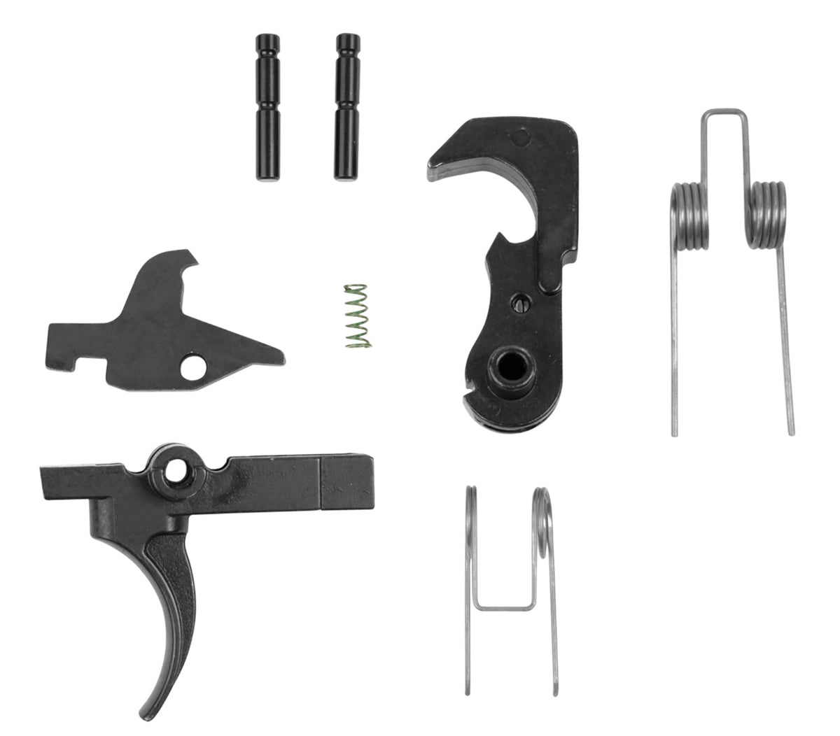 LBE Unlimited AR-15 Replacement Mil-Spec Trigger Group Curved Trigger Black