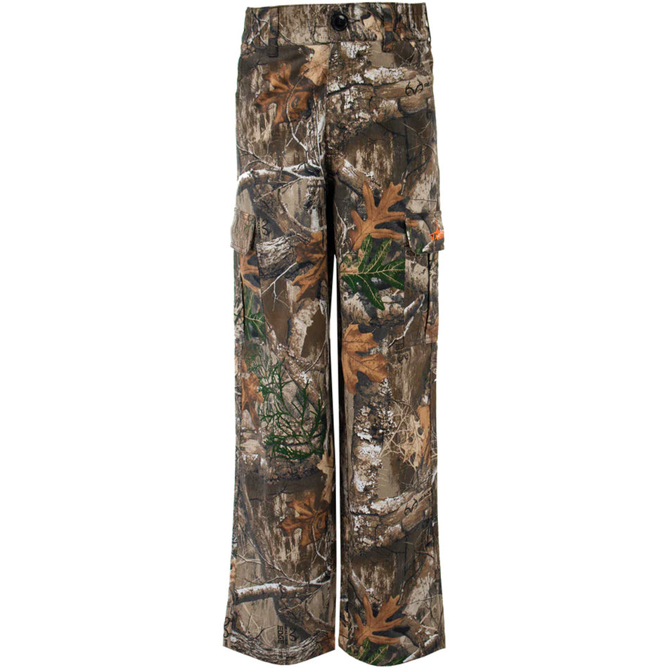 Habit Youth Bear Cave Realtree Edge Camo 6 Pocket Pant Size Youth Medium