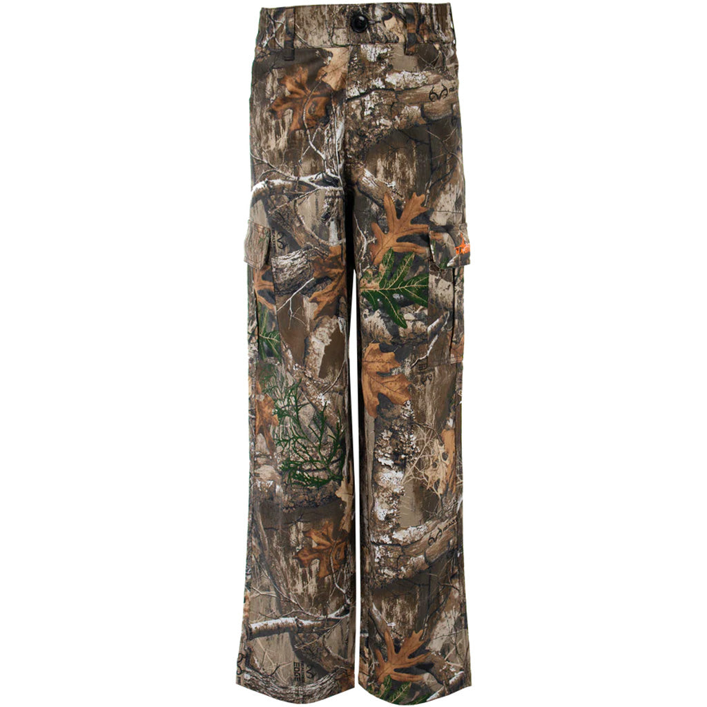 Habit Youth Bear Cave Realtree Edge Camo 6 Pocket Pant Size Youth X-Large