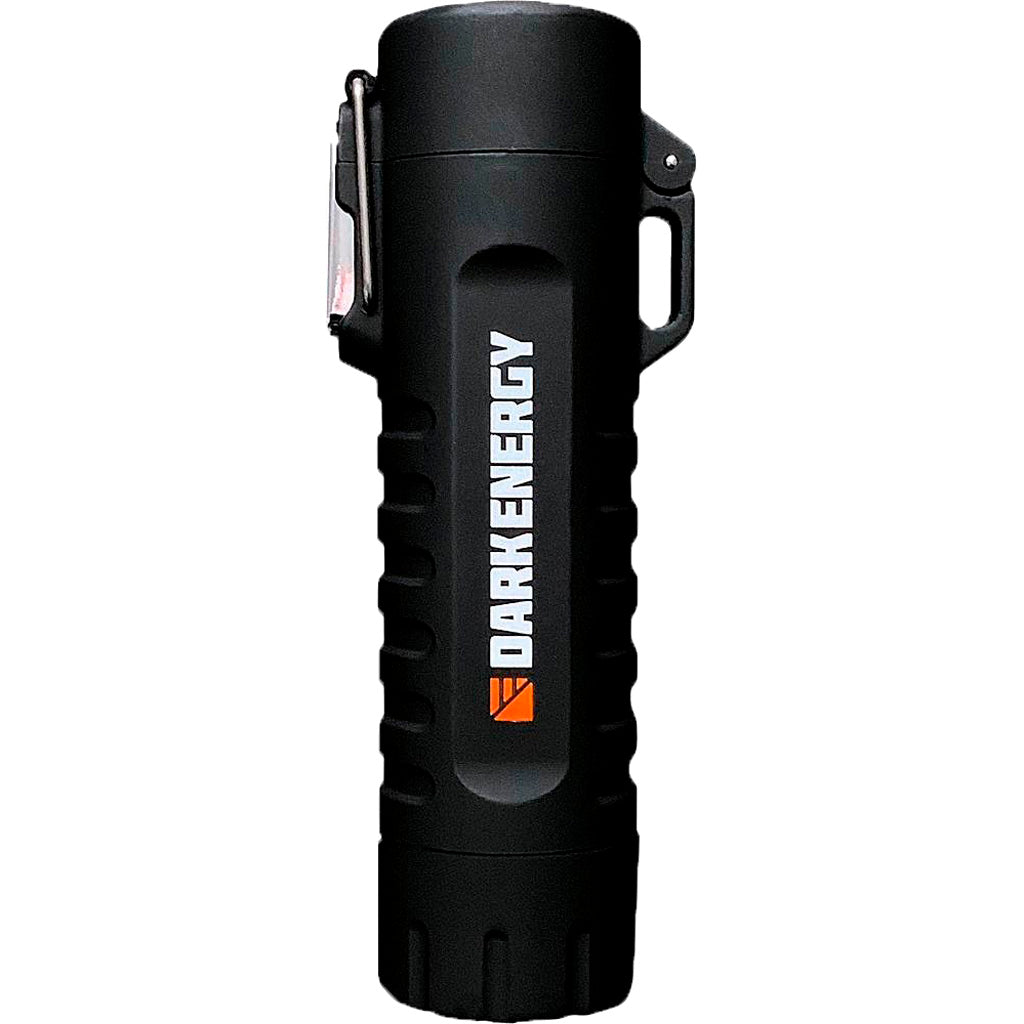 Dark Energy Black Rechargeable Plasma Lighter with Flashlight