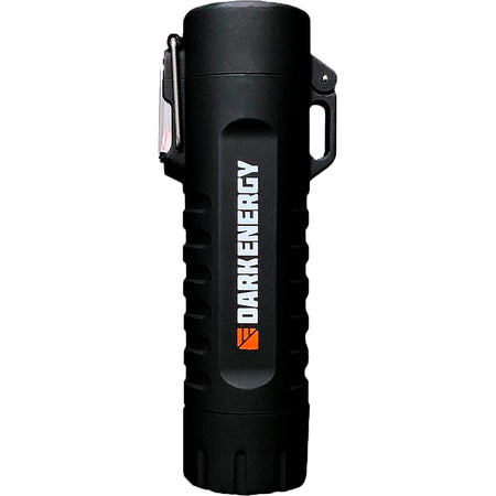 Dark Energy Black Rechargeable Plasma Lighter with Flashlight