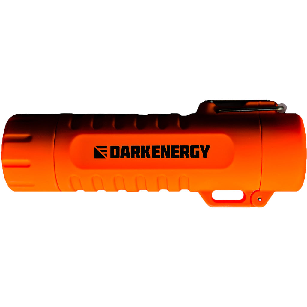 Dark Energy Orange Rechargeable Plasma Lighter with Flashlight