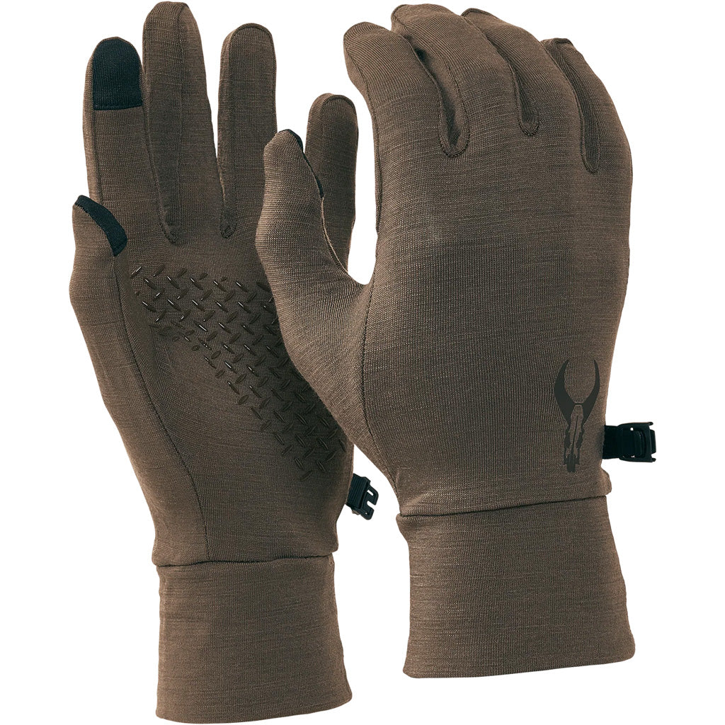 Badlands Pecora DuraSpun Merino Touchscreen Glove Liner Small MUD
