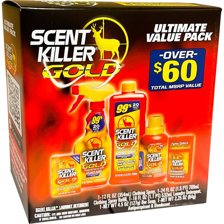 Wildlife Research Scent Killer Gold Ultimate Pack Odor Elimination Kit