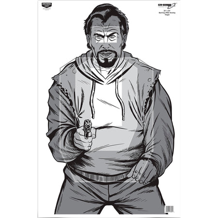 Birchwood Casey 100-Pack IPSC Bad Guy Eze-Scorer Target 23 x 35 in.