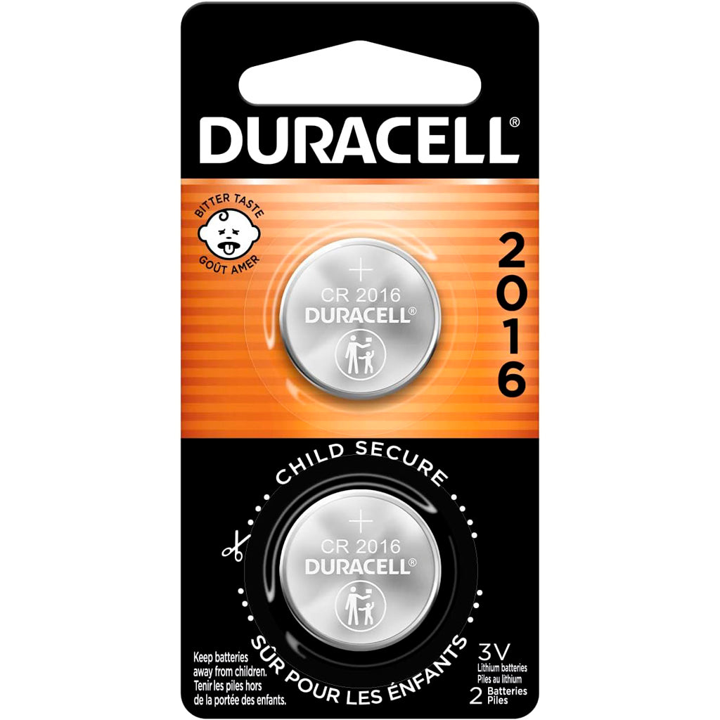 Duracell Lithium 3V Coin Battery 2016 2 pk.