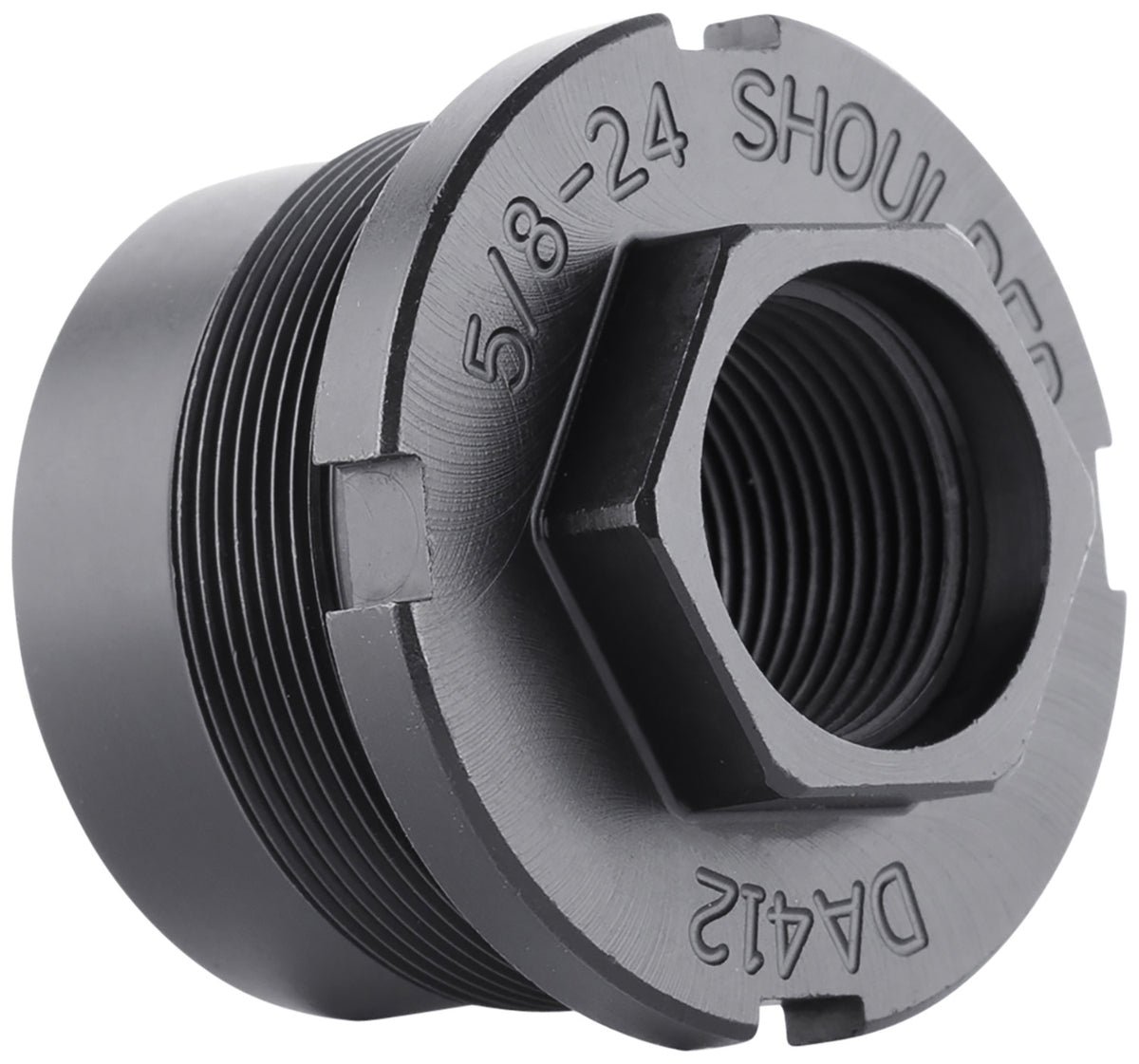 Dead Air DA412 Fixed Thread Mount for Ghost-M and Pyro Suppressors 5/8-24 tpi Black