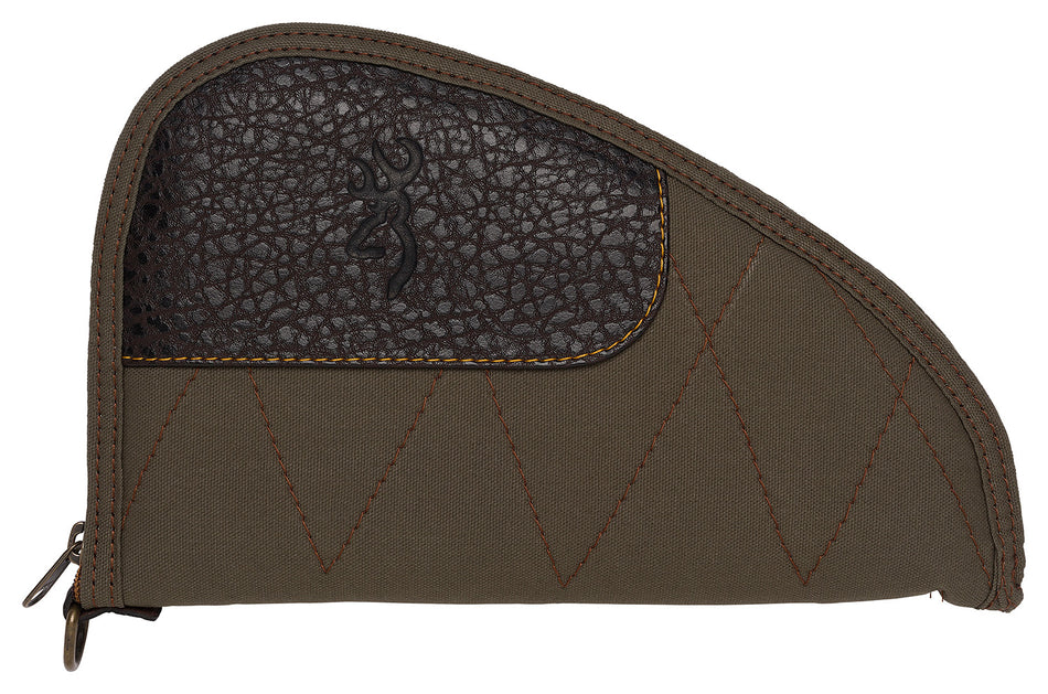 Browning Laredo 11" Pistol Rug Olive/Brown Canvas Leather Trim Open-Cell Foam 1435048411
