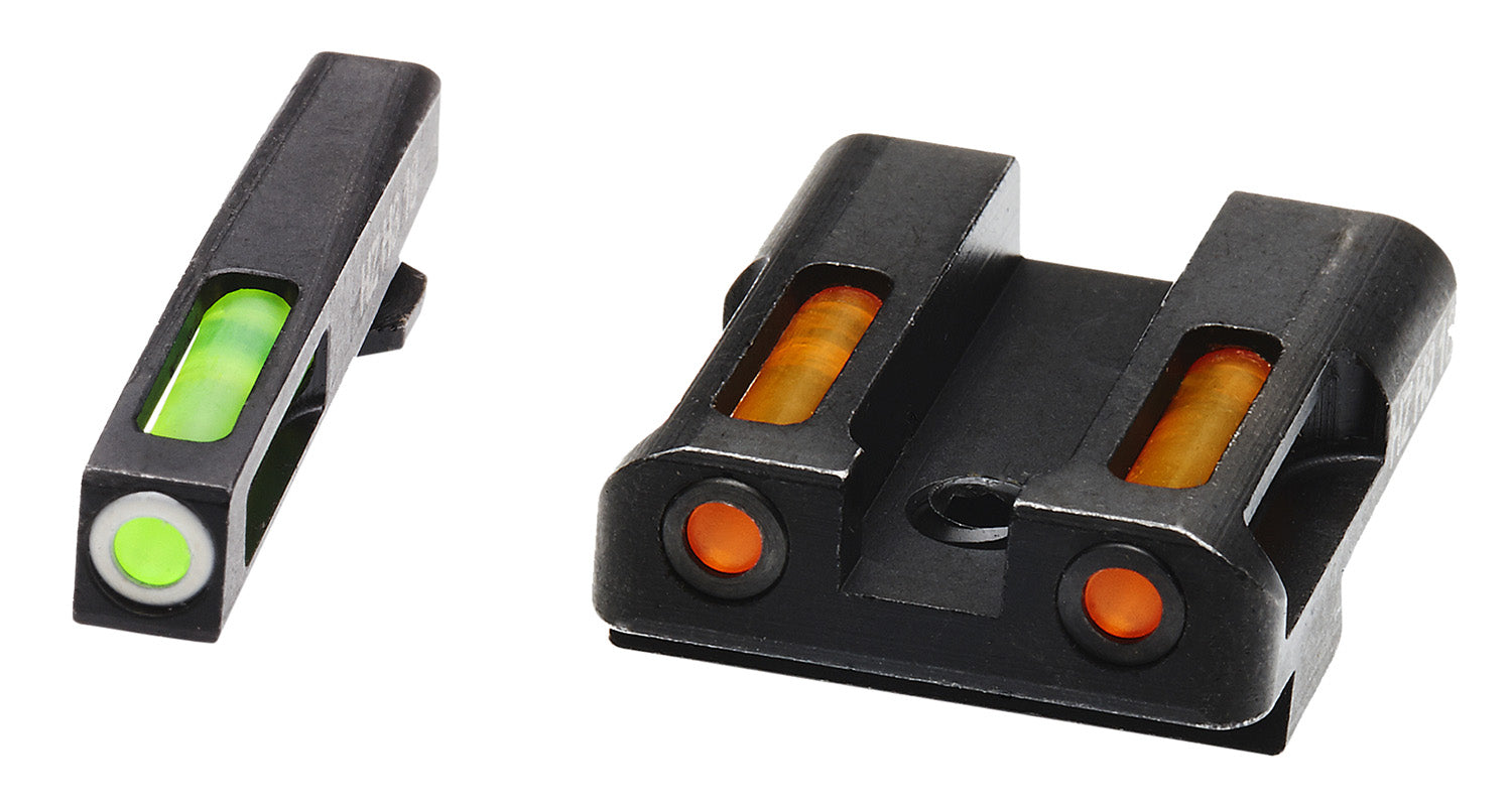 HiViz GLN425 LiteWave H3 Tritium Sight Set for Glock 9mm/.40 S&W/.357 Sig - Orange Rear
