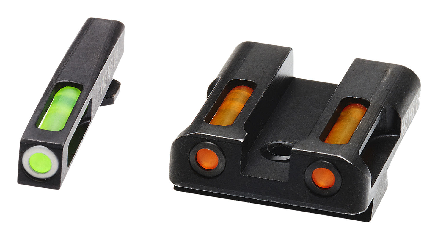 HiViz GLN429 LiteWave H3 Tritium Sight Set for Glock .45 ACP & 10mm - Orange Rear