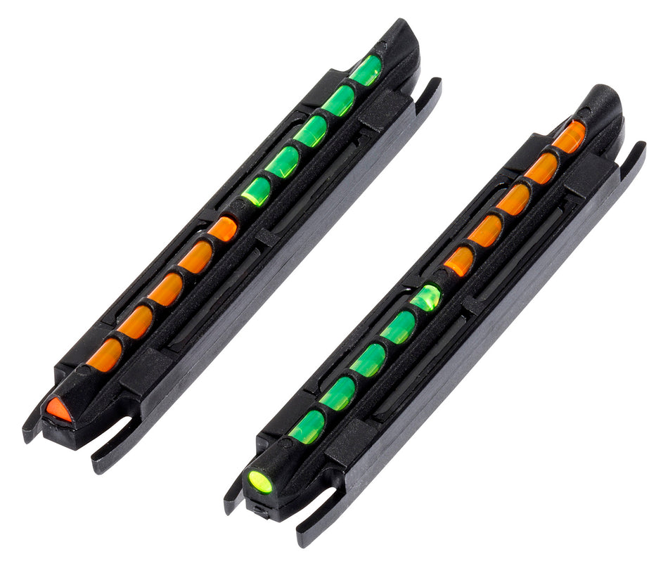HiViz TO300 Magnetic Two-In-One Fiber Optic Shotgun Front Sight - Green & Orange LitePipes