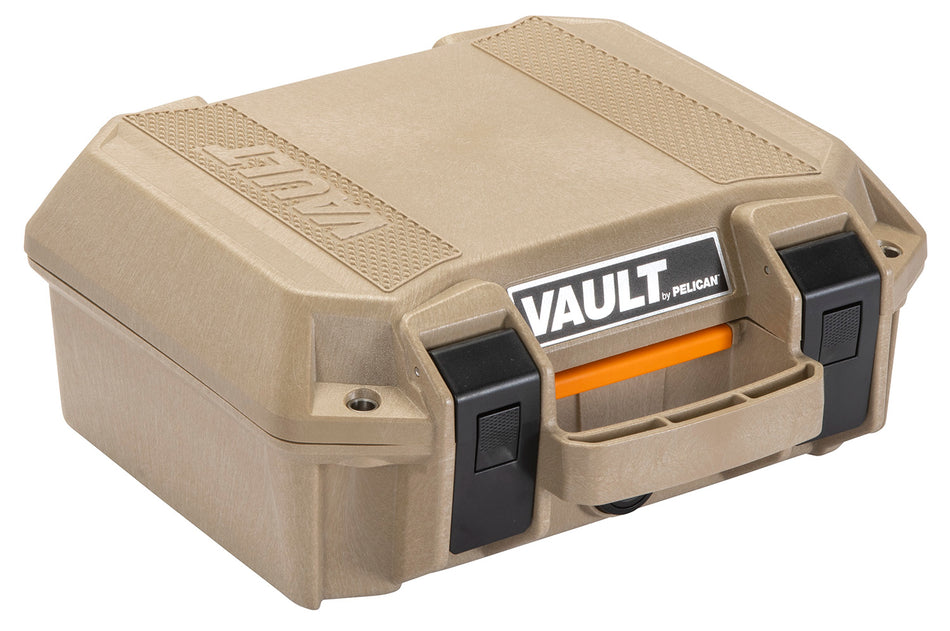 Pelican VCV100 Vault Series Small Pistol Case Tan Polymer Crushproof